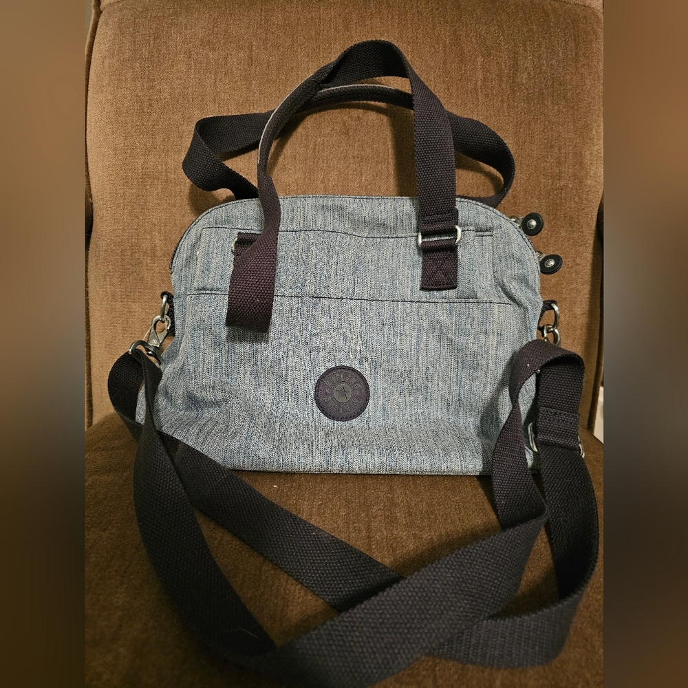 Kipling Felicity Indigo Chambray Double Handle Organizer Women's Bag